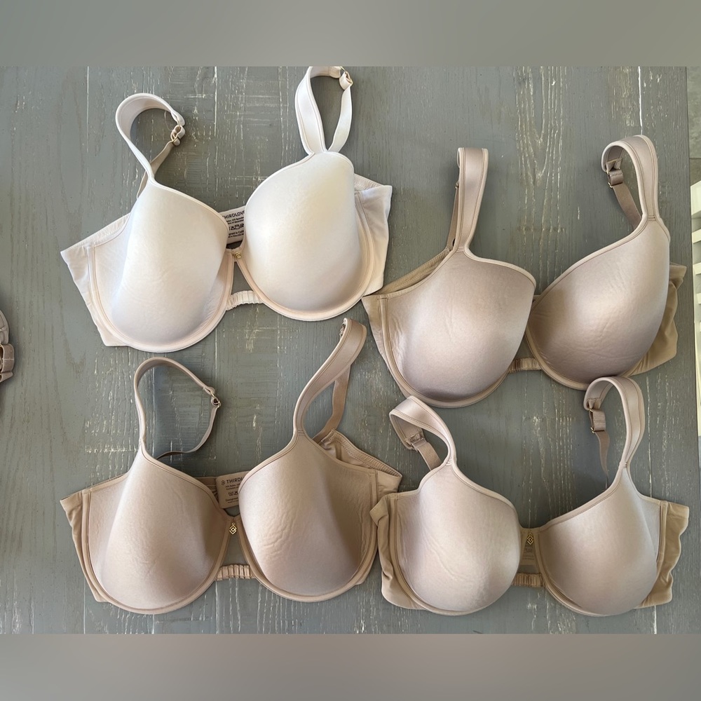 4 thirdlove bras 36F perfect coverage bra